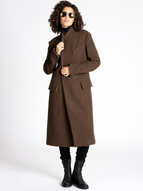 Forme D'Expression DB Long Coat Moss Brown