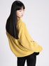 Yellow Cross Front Cashmere Sweater Frenckenberger