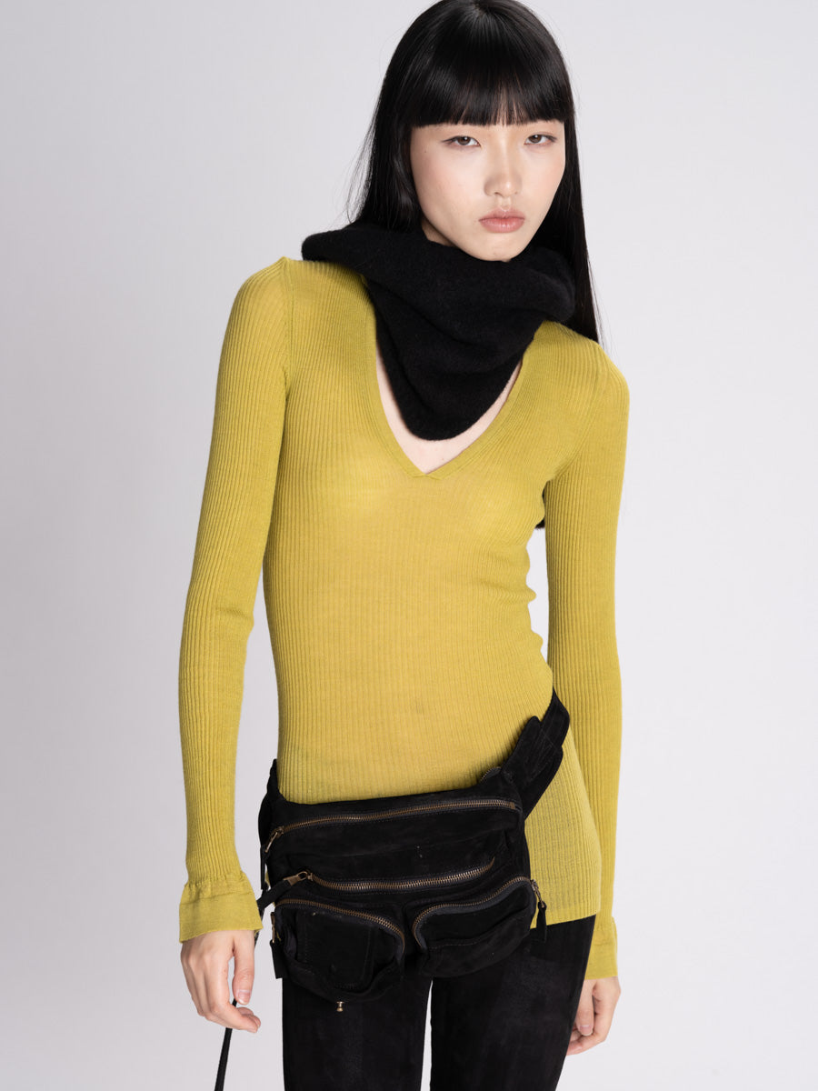 Bonnie Young V Neck Cashmere Silk Sweater