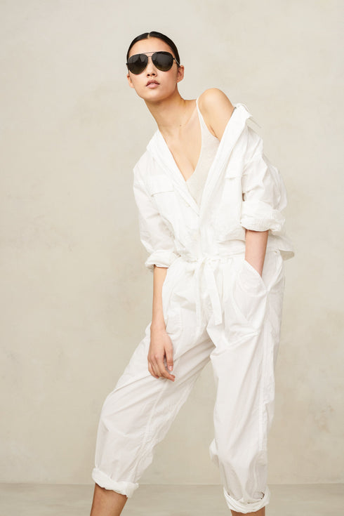 Poplin Tie Jumpsuit Urban Zen