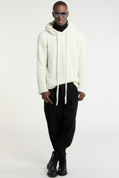 Bonnie Young Cashmere Boucle Hoodie ivory