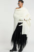 Cashmere Poncho Ivory