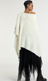 Cashmere Poncho Ivory