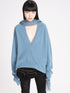 Frenckenberger Blue V-Neck Cashmere Sweater