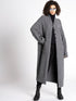 Grey Wool Long Cardigan