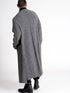 Grey Wool Long Cardigan