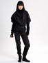 Poplin Tie Jumpsuit Black