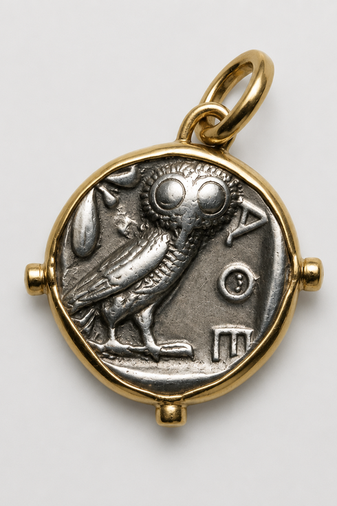 Heike Grebenstein Athena & Owl Coin Heike Grebenstein