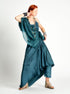 Silk Double Layer Slip Dress Wedgewood Blue PS ML