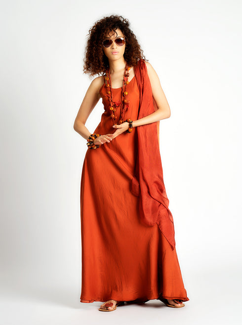 Silk Double Layer Slip Dress Sienna PS ML