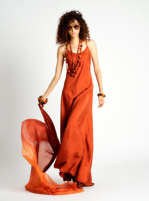 Silk Double Layer Slip Dress Sienna PS ML
