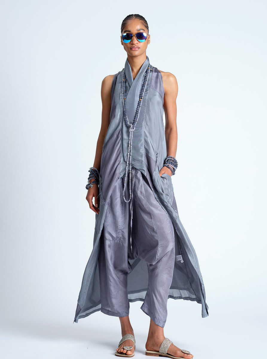 iver & isla / patchwork quilt pullover vest -acorn