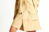 Suede Paneled Skirt Tan XS S M L