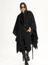 Forme d'Expression Wool Poncho Black O/S