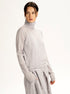 Silver Cashmere Turtleneck Sweater