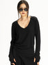 Black Cashmere V-Neck SWeater