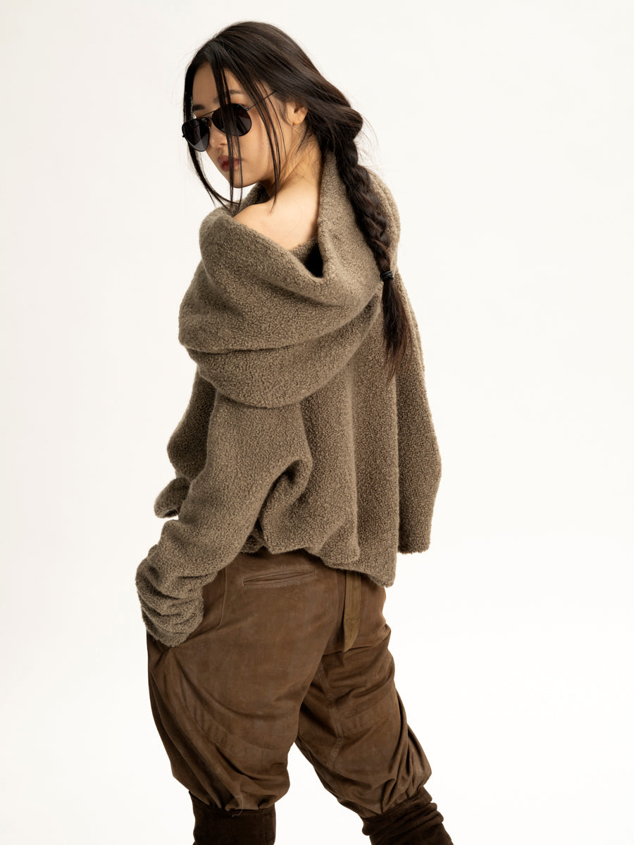 Cloud Cashmere T Shaped Sweater Sage