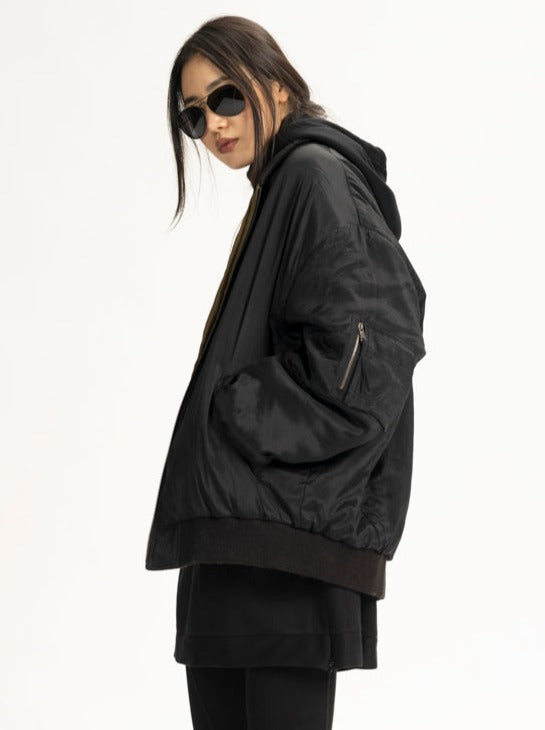 Parachute Silk Reversible Bomber Urban Zen