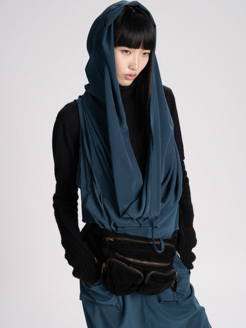 silk sleeveless jumpsuit wedgewood blue