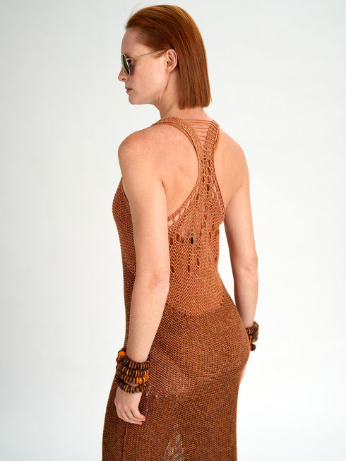 Color Block V-Neck Slit Dress