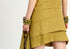 Suede Paneled Skirt artichoke