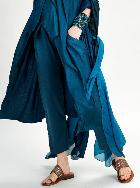 Silk Pant wedgewood blue
