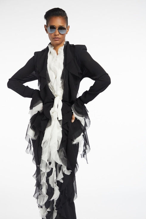 Atelier Urban Stretch Ruffle Jacket