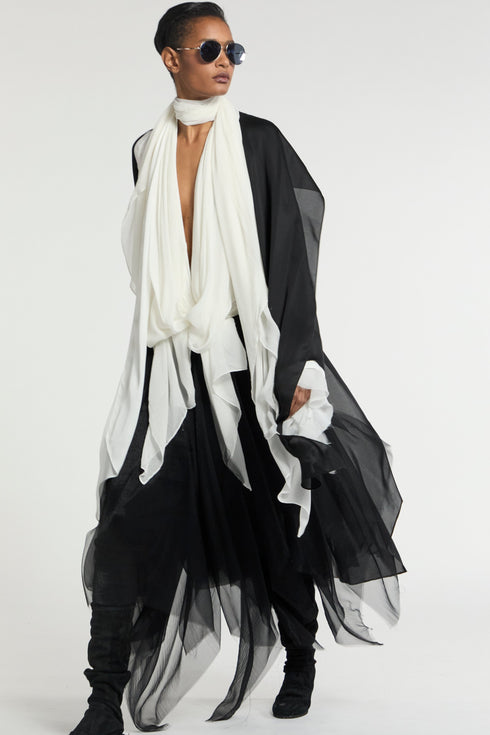 Silk Charmeuse Jacket black