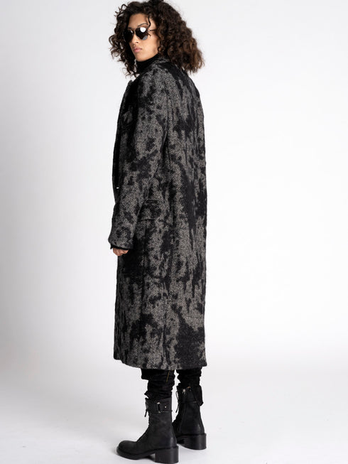 Forme D'Expression DB Long Coat Mono Gray Black