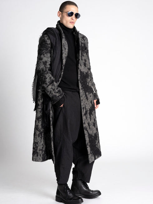 Forme D'Expression DB Long Coat Mono Gray Black