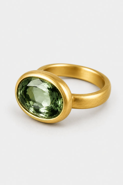 Heike Grebenstein Blue Green Tourmaline Ring Heike Grebenstein