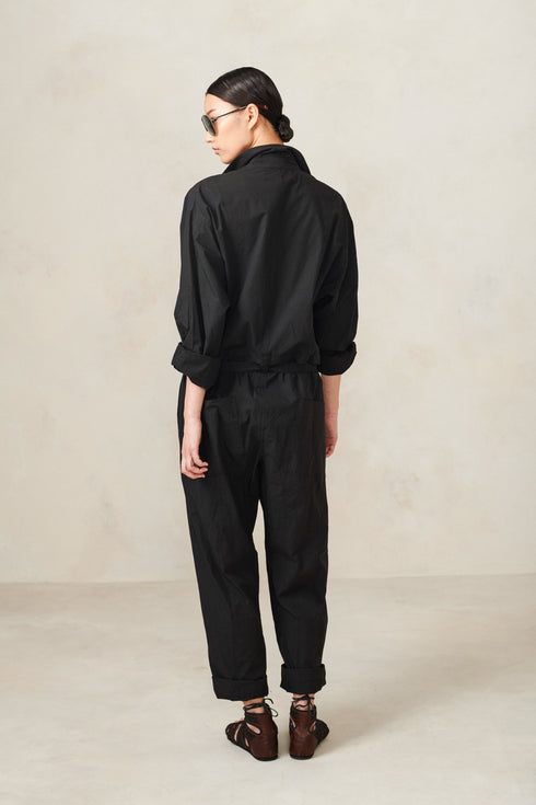 Poplin Tie Jumpsuit Urban Zen