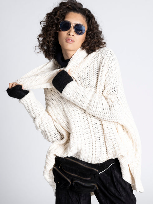 Cashmere Turtleneck Sweater Ivory
