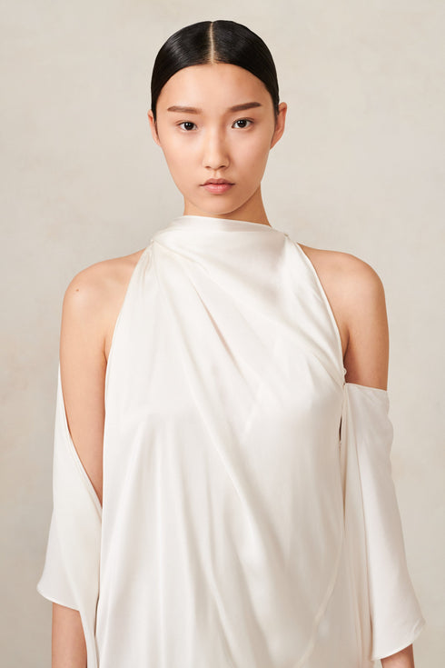 Silk Charmeuse Scarf Dress Urban Zen