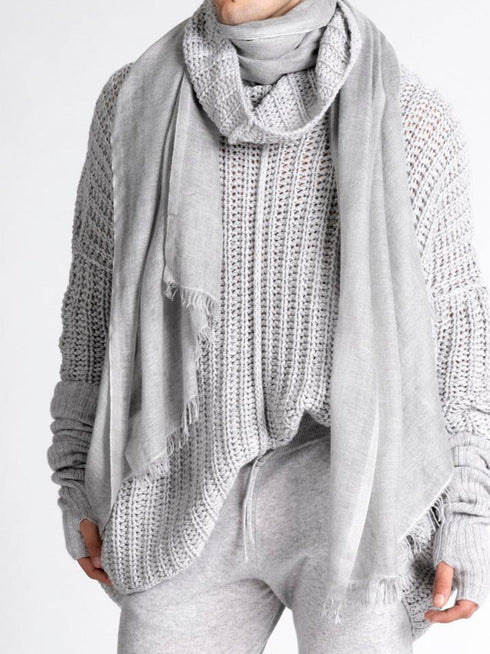 Cashmere Turtleneck Sweater Silver