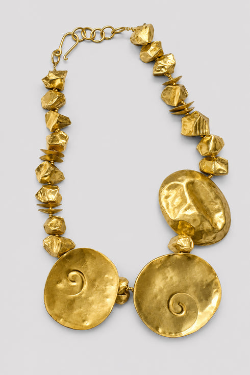 Ana Sdric Gold Plated Shell Necklace Ana Srdic