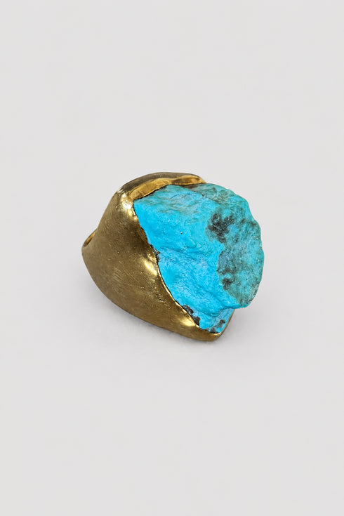 Ana Srdic Polished Gold Vermeil Crystal Rings Ana Srdic