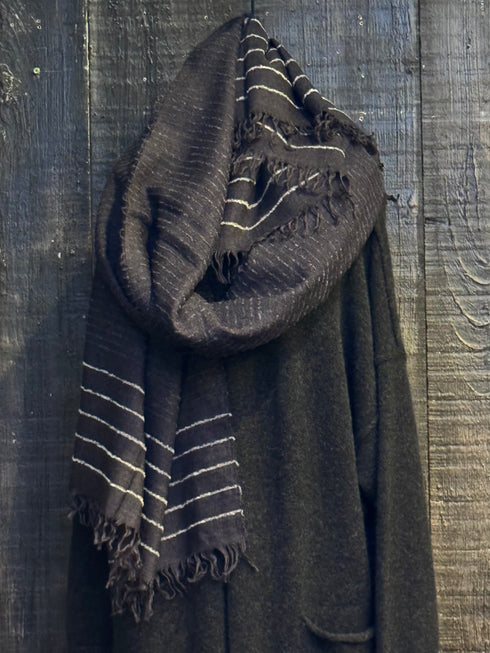 Forme D'Expression Clergy Scarf Charcoal Gray