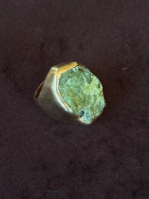 Ana Srdic Polished Gold Vermeil Crystal Rings Ana Srdic