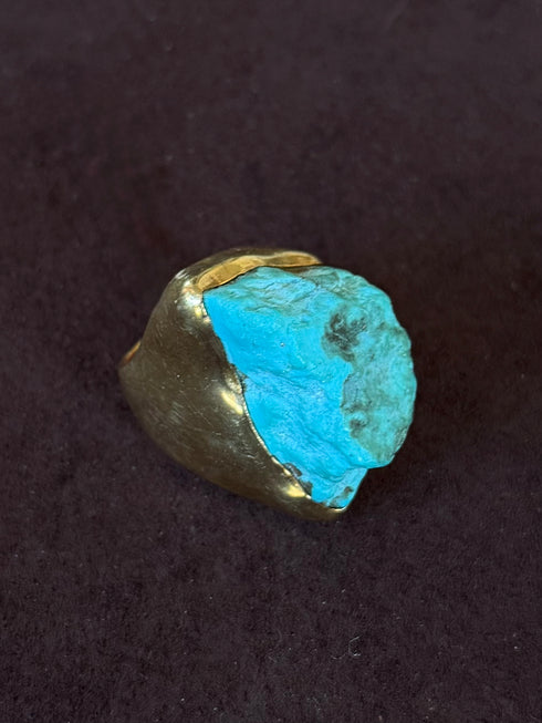 Ana Srdic Polished Gold Vermeil Crystal Rings Ana Srdic