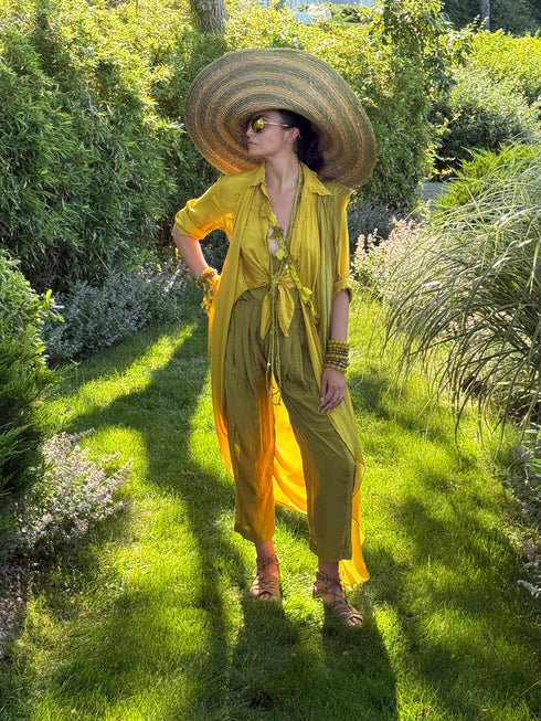 Silk Habotai Tie Dress Vacances