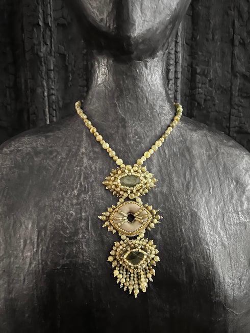 Susan Munro Elana Khaki Necklace