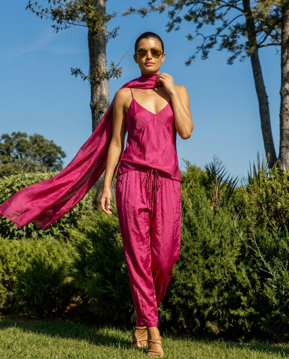 Silk Habotai Cami Vacances
