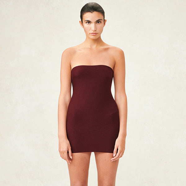 ribbed cashmere burgundy
