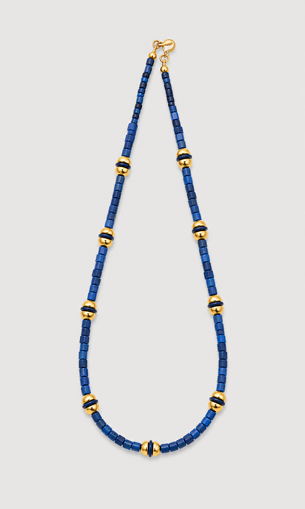 Robert Lee Morris African Glass Beads and Gold Plated Necklace Robert Lee Morris