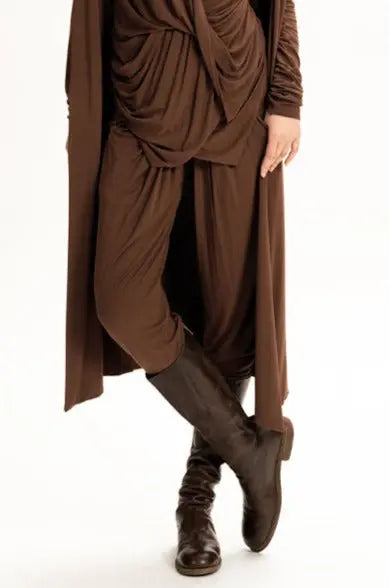 Jersey Draped Pant Russet XS S M L