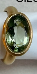 Heike Grebenstein Blue Green Tourmaline Ring Heike Grebenstein