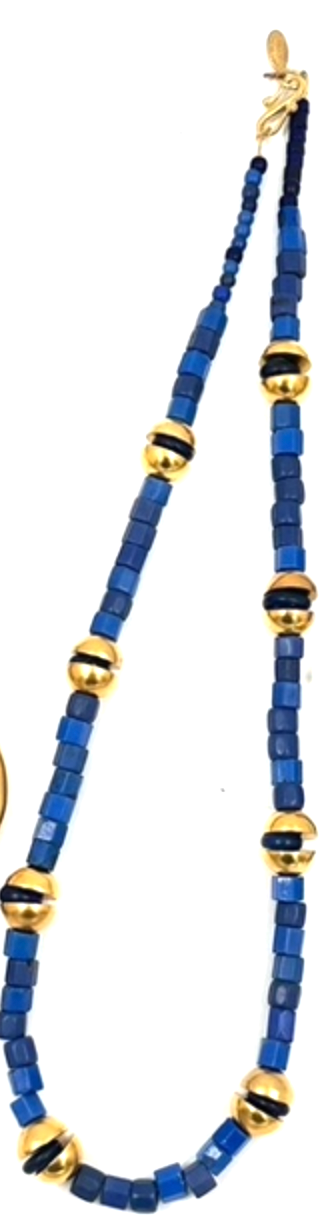 Robert Lee Morris Lapis Satellite Station Necklace Robert Lee Morris