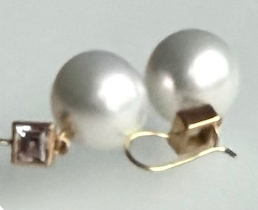 Heike Grebenstein 14-15mm White Pearls Earrings Heike Grebenstein