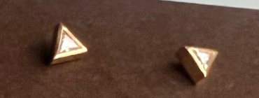 Heike Grebenstein Triangular Diamond Studs Heike Grebenstein